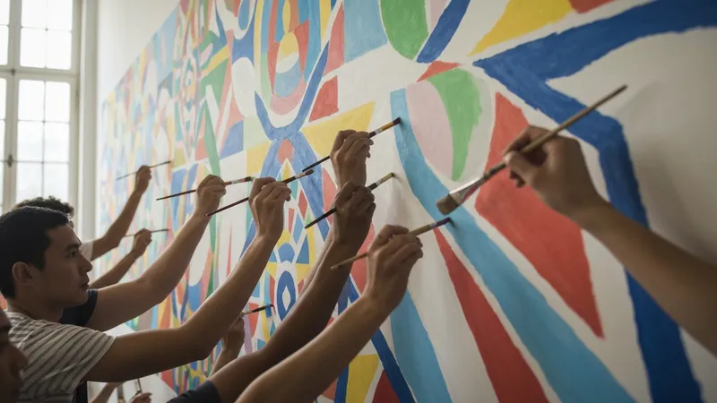 Espaces collaboratifs : murales qui favorisent le lien social